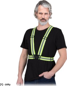 R.E.I.S. KOS-STRAPE - Szelki z pasami odblaskowymi - żółty - UNI 5