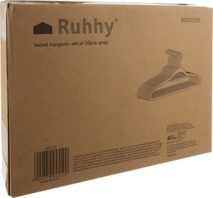 Ruhhy Wieszak na ubrania 20szt.- szary Ruhhy 22535 14