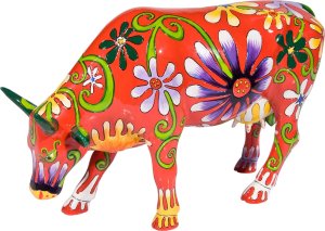 Hanipol CowParade Stockholm 2004, Flower Lover Cow, autor: Jeanette Karsten. 1