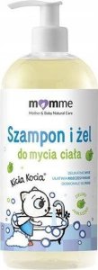 MomMe Kicia Kocia szampon i żel do mycia 2w1 Zielone Jabłuszko 500ml 1