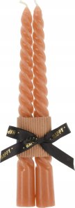 Home Styling Collection Zestaw dwóch świec obiadowych, Twisted, 20 cm 2