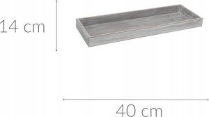 Home Styling Collection Taca dekoracyjna, drewniana, 14 x 40 cm, 3