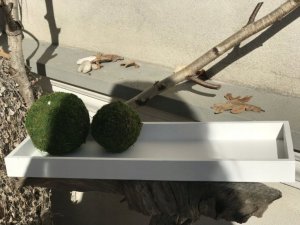 Home Styling Collection Taca dekoracyjna, drewniana, 14 x 40 cm, 3