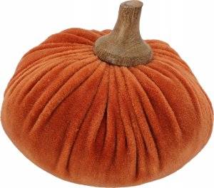 Dekoracja świąteczna Home Styling Collection Sztuczna dynia, materiałowa dekoracja, 10 x 11 cm 1