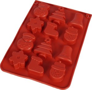 La Cucina Forma do czekolady, do pralin, świąteczne motywy, silikonowa 3