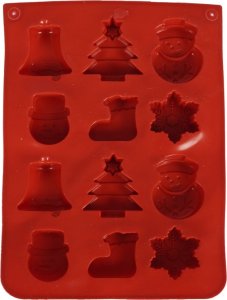 La Cucina Forma do czekolady, do pralin, świąteczne motywy, silikonowa 4