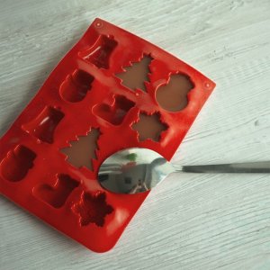 La Cucina Forma do czekolady, do pralin, świąteczne motywy, silikonowa 5