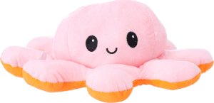 Hedo Maskotka Ośmiorniczka Dwustronna 40 cm  pomarańczowo różowa 3