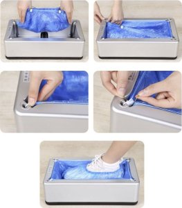 Hedo Automatyczny dozownik ochraniaczy na buty- srebrny 9