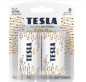 Hedo BATERIA ALKALICZNA TESLA GOLD+ LR20 B2 1,5V 2 SZTUKI 1