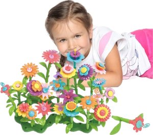 ProNice KLOCKI KWIATKI KONSTRUKCYJNE EDUKACYJNE KWIATY PŁYTKA ZESTAW OGRÓD DUŻE 141 4