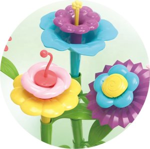 ProNice KLOCKI KWIATKI KONSTRUKCYJNE EDUKACYJNE KWIATY PŁYTKA ZESTAW OGRÓD DUŻE 141 6