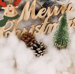 Dekoracja świąteczna Ruhhy Sztuczny Śnieg Sypki Ozdobny Dekoracyjny Puch do Dekoracji na Święta 1 kg 13