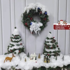 Dekoracja świąteczna Ruhhy Sztuczny Śnieg Sypki Ozdobny Dekoracyjny Puch do Dekoracji na Święta 1 kg 14