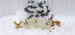 Dekoracja świąteczna Ruhhy Sztuczny Śnieg Sypki Ozdobny Dekoracyjny Puch do Dekoracji na Święta 1 kg 8