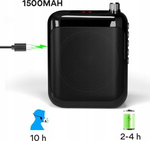 Głośnik Maono Wzmacniacz Głosu / Dźwięku / Mowy System Nagłośnienia Głośnik + Mirofon + Słuchawki Maono AU-C01 7