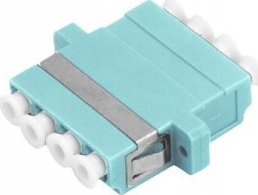 Adapter AV Alantec Adapter światłowodowy multimodowy OM3 LC quad ALANTEC 1