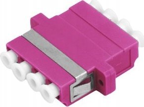 Adapter AV Alantec Adapter światłowodowy multimodowy OM4 LC quad ALANTEC 1