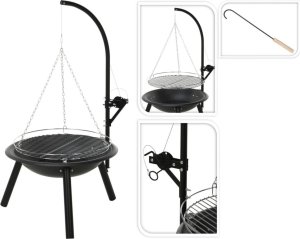 Palenisko ogrodowe ProGarden Palenisko z rusztem BBQ, 55 cm Lumarko! 1