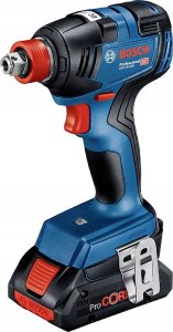 Zestaw elektronarzędzi Bosch Bosch battery combo kit GDX 18V-200 Professional + GSR 18V-55 Professional, 18Volt, tool set (blue/black, 2x Li-ion battery 4.0Ah, impact wrench and drill driver, in L-case) 1