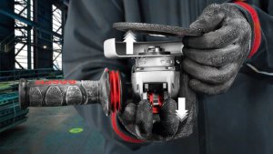 Szlifierka Bosch Bosch X-LOCK cordless angle grinder GWX 18V-10 P Professional solo, 18Volt (blue/black, without battery and charger) 2