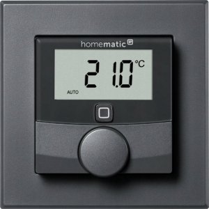 HomeMatic IP Homematic IP wall thermostat with switching output (HmIP-BWTH-A) (anthracite, for brand switch 230V) 1