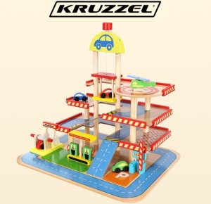 Kruzzel Parking garaż - drewniany 22446 14