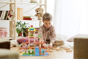 Kruzzel Parking garaż - drewniany 22446 15