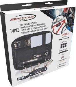 Bicycle Gear ZESTAW NARZĘDZI ROWEROWYCH 14 ELEMENTÓW W ETUI BICYCLE GEAR 7