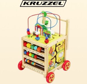 Kruzzel Pchacz drewniany- Kostka edukacyjna (22606) 11