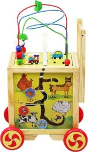 Kruzzel Pchacz drewniany- Kostka edukacyjna (22606) 5