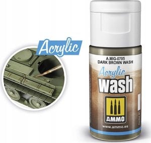 Vallejo Ammo: Acrylic Wash - Dark Brown Wash 1