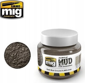 Vallejo Ammo: Acrylic Mud for Dioramas - Dark Mud Ground (250 ml) 1