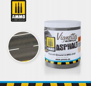 Vallejo Ammo: Acrylic Mud - Vignettes - Asphalt Ground (100 ml) 1