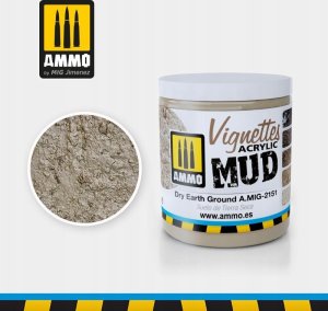 Vallejo Ammo: Acrylic Mud - Vignettes - Dry Earth Ground (100 ml) 1