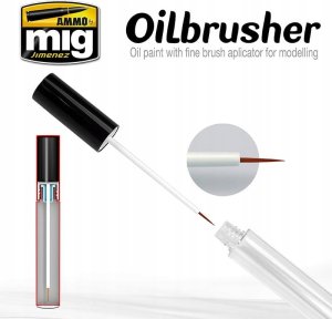 Vallejo Ammo: Oilbrusher - Dark Brown (10 ml) 1