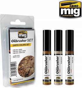 Vallejo Ammo: Oilbrusher Set - Earth Colors Set 1