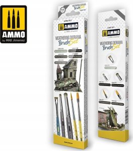 Vallejo Ammo: Weathering Diorama Brush Set 1