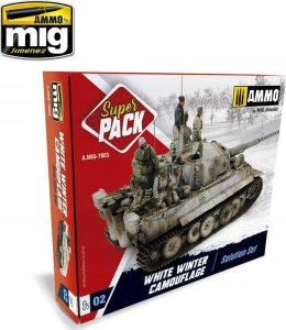 Vallejo Ammo: Super Pack - White Winter Camouflage Solution Set 1