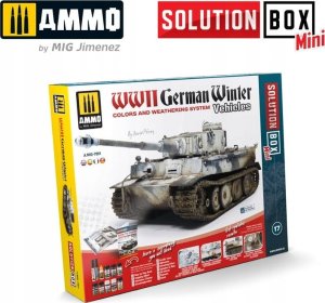 Vallejo Ammo: Solution Box Mini 17 - WWII German Winter Vehicles - Colors and Weathering System 1