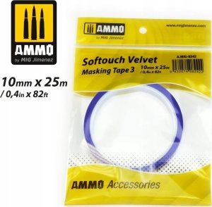 Vallejo Ammo: Softouch Velvet Masking Tape 3 (10 mm x 25 m)  1