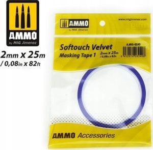 Vallejo Ammo: Softouch Velvet Masking Tape 1 (2 mm x 25 m) 1