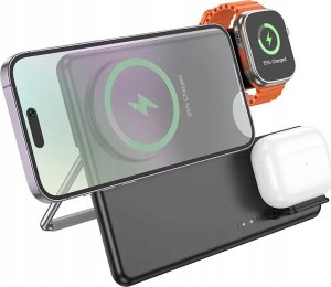 Ładowarka Hoco ładowarka indukcyjna 3w1 kompatybilna z Apple Watch 15W CQ1 czarna 2