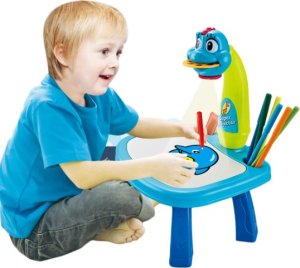 Hedo Wielofunkcyjny projektor / rzutnik do nauki rysowania - niebieski dinozaur 2