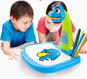 Hedo Wielofunkcyjny projektor / rzutnik do nauki rysowania - niebieski dinozaur 3