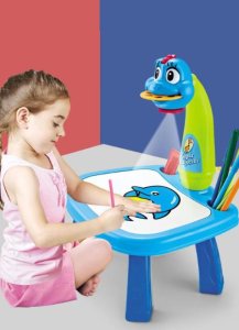 Hedo Wielofunkcyjny projektor / rzutnik do nauki rysowania - niebieski dinozaur 6