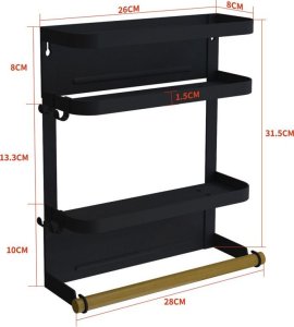 Hedo Magnetyczny organizer na akcesoria kuchenne - dwupoziomowy 3