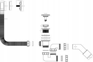 Syfon Tycner Syfon do wanny klik-klak złoty [1/20] 16