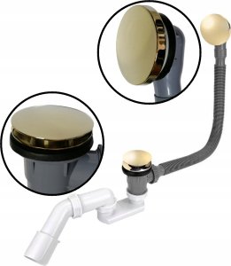 Syfon Tycner Syfon do wanny klik-klak złoty [1/20] 7