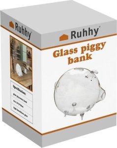 Ruhhy Skarbonka- świnka szklana  Ruhhy 22588 3